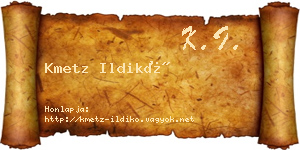 Kmetz Ildikó névjegykártya